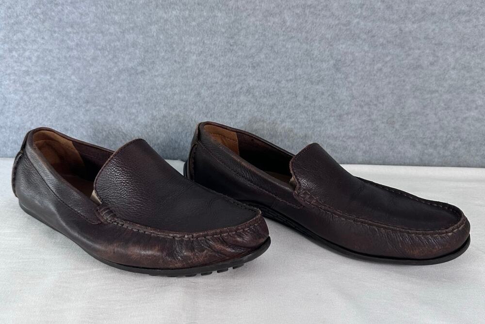 Clark's Ultimate Comfort  Men's 12 Brown Leather Driving Loafer Classic Comfort
